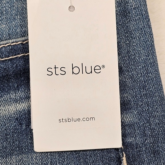 STS Blue Jean Womens 29 Blue Christy Tapered Crop High Rise Distressed EC3118JA1 - Picture 3 of 16